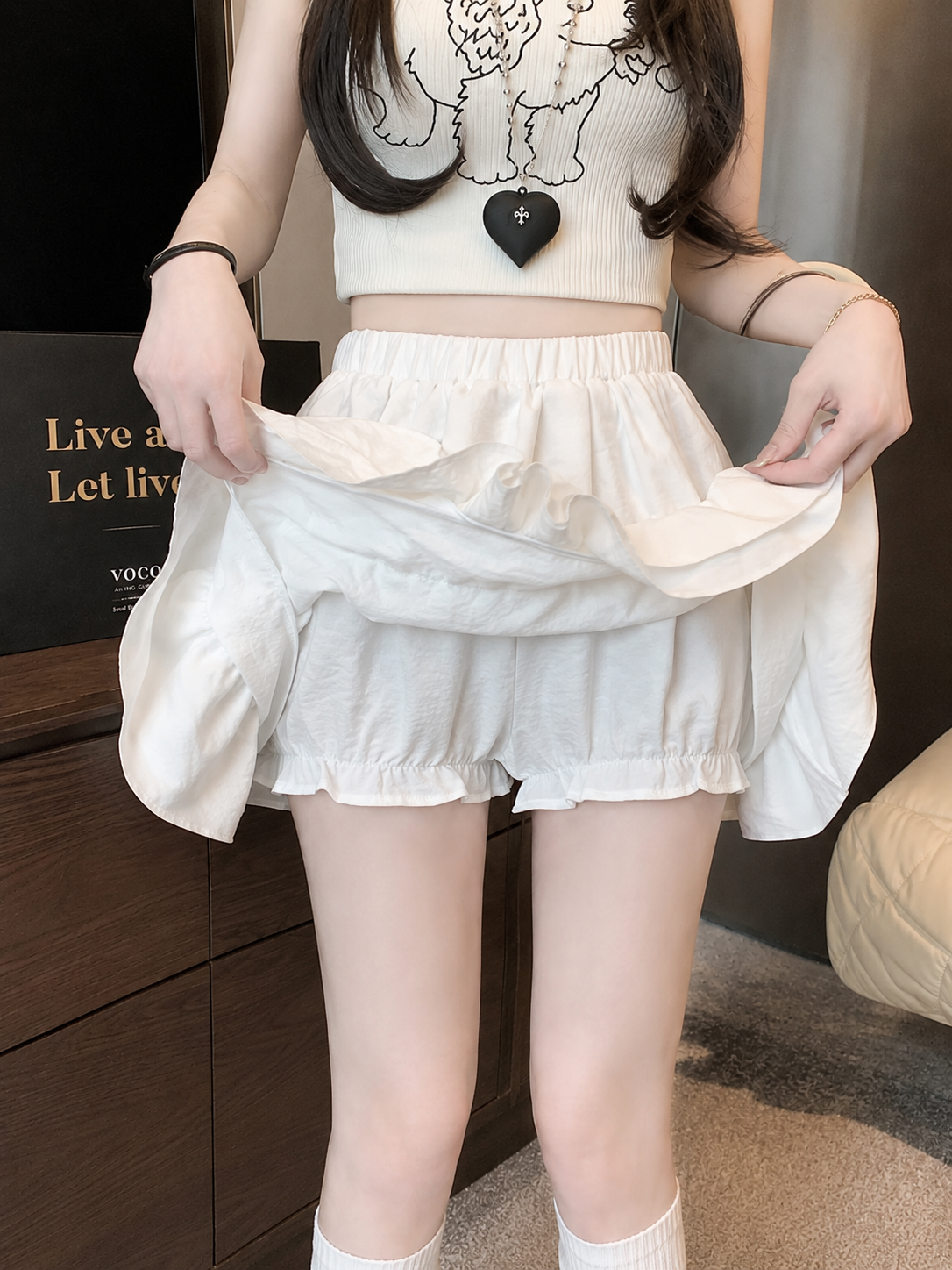 Tiered Ruffle Mini Skort