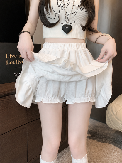 Tiered Ruffle Mini Skort