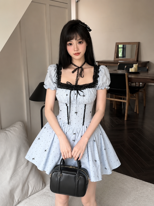 Enchanted Bows Imported Mini Dress