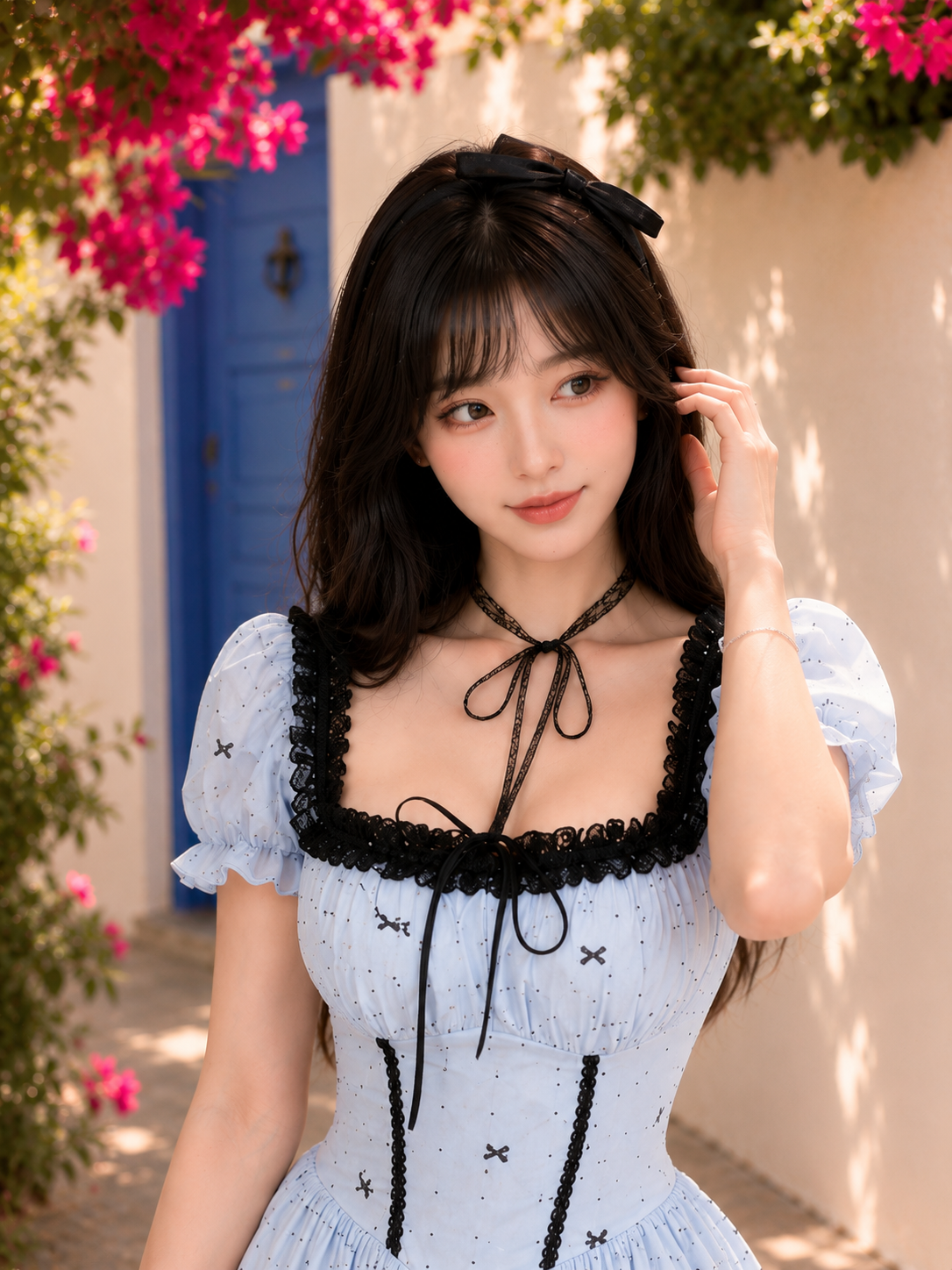 Enchanted Bows Imported Mini Dress