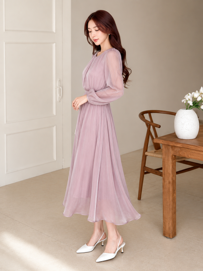 Shimmer Chiffon Dress
