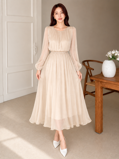 Shimmer Chiffon Dress