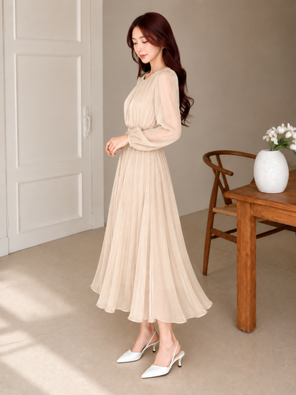 Shimmer Chiffon Dress
